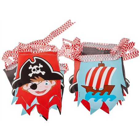 amscan 9902134 Guirlande de fanions Pirate