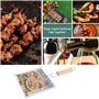 Universel Grille de Barbecue Portable Griller Panier Griller Panier avec Poignée en Bois Grilles de Poisson Pliables Barbecue av