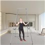 VEVOR Balançoire Yoga Inversion, Cadre de Yoga Aérien 295 cm Hauteur Charge Maximale 250 kg, Stand de Yoga Tuyau en Acier Chromé
