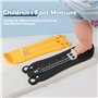 KAIYAYA Mesure Pied Enfant,Dessin Animé Ourson à Double échelle Pedimetre Enfant,lot de 2 Pièces en Plastique de Haute Qualité P