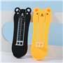 KAIYAYA Mesure Pied Enfant,Dessin Animé Ourson à Double échelle Pedimetre Enfant,lot de 2 Pièces en Plastique de Haute Qualité P