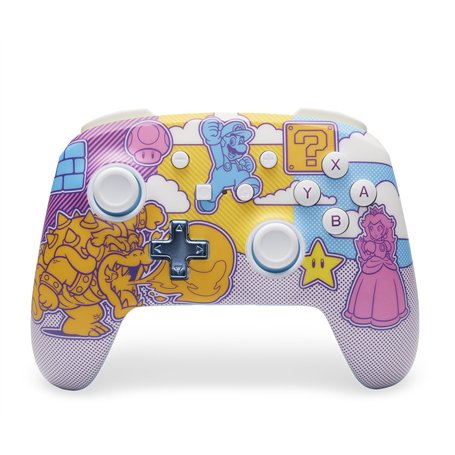 Manette sans fil améliorée PowerA pour Nintendo Switch - Mushroom Kingdom Pop Art