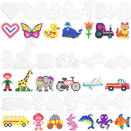 Muyohix 20Pcs Plaques pour Perles à Repasser