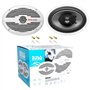 KIT Set pour Boss Audio Systems MR690 Ovale 2 Voies 6 x 9 15 x 23 cm 175 Watts rms 350 Watts Max 4 ohm étanche mer Piscine Batea