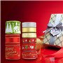 Pveath Rubans de Noël 9 Rubans de Cadeau Rouge/Argent/Or/Vert Gros-Grain Bande Stripe Brillant pour Cadeau, Gâteau, Enveloppemen