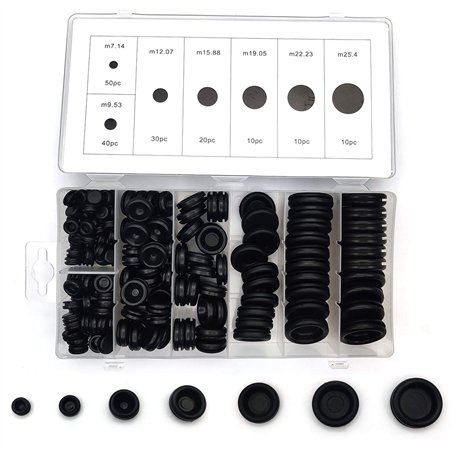 170 Pièces Bouchons en Caoutchouc