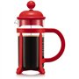 Cafetiere a piston - BODUM - Java - Monture et couvercle en plastique - 3 tasses - 0.35 l - Rouge