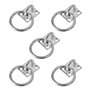 CVDYWDJIE Boucle D'Anneau en Acier Inoxydable 5 Pièces