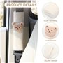 Lot de 2 housses de ceinture de sécurité de voiture - En peluche - Protection de ceinture de sécurité pour voitures, poussettes,