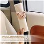 Lot de 2 housses de ceinture de sécurité de voiture - En peluche - Protection de ceinture de sécurité pour voitures, poussettes,