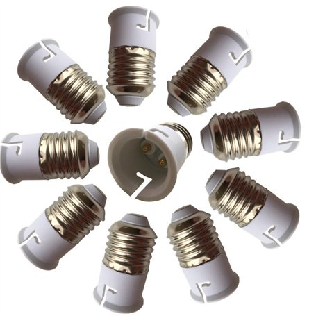 Eleidgs 10 PCS E27 vers B22 Adaptateur de Douille