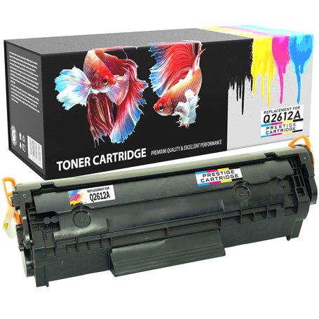 Prestige Cartridge Q2612A 12A Compatible Cartouche de Toner pour HP LaserJet M1319F MFP M1005 MFP 1015 1020 Plus 3015 Canon LBP-