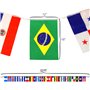 Anley Amérique Latine 20 Pays Drapeaux de chaîne - Assortiment de bannières de Drapeau Latino pour Les événements internationaux