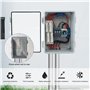 Boîte de Jonction Étanche IP65, Boîte de Distribution en Saillie, Boîte de Jonction pour Câble ABS, Protection pour Multiprise,