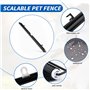 Barrière Escalier Chien, Barrière de Sécurité Chien, Barrière de Sécurité Rétractable 0-125 cm, Barriere Extensible pour Chien e