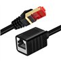 Yeung Qee Câble d'extension Ethernet 12 m blindé réseau Cat7 Ethernet RJ45 Connecteurs mâles vers femelles 12 m