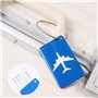 5 Pièces Etiquette Valise Voyage Avion,Etiquettes à Bagage,de Bagages étiquettes Autocollant Tag Accessoires,Etanche Vacances Vo