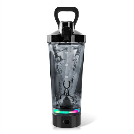 Shaker électrique - 600 ml - Mixeur automatique de protéines - Shaker électrique - Avec lumière LED - Shaker à protéines - Recha