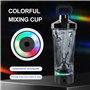 Shaker électrique - 600 ml - Mixeur automatique de protéines - Shaker électrique - Avec lumière LED - Shaker à protéines - Recha