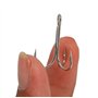 ANCLLO Lot de 50 hameçons triples en acier à haute teneur en carbone solides et pointus pour appâts durs en eau salée et eau dou