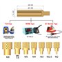 3DZWMAN Kit d'outils d'insertion thermique avec écrous en laiton pour impression 3D 60 W Fer à souder numérique et kit de 380 pi