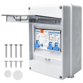 WIYETY Boîte à fusibles en saillie Boîte de distribution en saillie : IP65 Subdistribution en saillie avec disjoncteur de puissa WIYETY Boîte à fusibles en saillie Boîte de distribution en saillie : IP65 Subdistribution en saillie avec disjoncteur de puissa