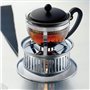 Théiere - Bodum - Chambord - 1 L - Verre - Acier inoxydable - Gris