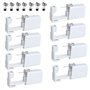 Lot de 8 pistolets de perçage d'oreille jetables avec clous d'oreilles asepsis sans douleur pour filles