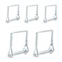 CEEYSEE Lot de 5 goupilles de verrouillage 6 mm x 50 mm Une goupille pliante à goupille tubulaire avec fermeture à encliquetage