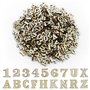 Lot de 416 petites lettres en bois de 15 mm - Pour bricolage et peinture - Lettres minuscules (A-Z) pour bricolage