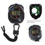 Tbest Chronomètre Sport, Multifonctionnel Portable LCD Chronomètre Minuterie pour/Course/Natation, Noir