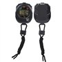Tbest Chronomètre Sport, Multifonctionnel Portable LCD Chronomètre Minuterie pour/Course/Natation, Noir
