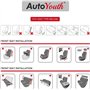 AUTOYOUTH Paire de Housses de siège Avant universelles pour Voiture, Camion, camionnette-Beige