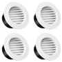ANBOO Lot de 4 Grille de Ventilation Ronde