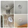 ANBOO Lot de 4 Grille de Ventilation Ronde, Grille D’aération en Plastique avec Moustiquaire, Grille Aeration pour Salle de Bain
