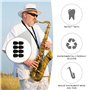 Lot de 32 coussinets d'embouchure en silicone pour saxophone - Accessoire de clarinette - Coussinets d'embout buccal durables -