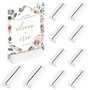 Sprifityy 10 Pièces Porte Carte Bois,porte-cartes en bois de hêtre,porte-cartes photo en bois pour mariages,banquets et fêtes,po