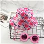 Chapeau De Fleur Pour Enfants 1 Pièce Et Lunettes De Soleil Pour Enfants 1 Pièce, Chapeau De Seau De Protection Solaire, Chapeau