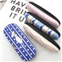 Widesmart 3 Pcs Étui à Lunettes Coque Rigide, Etui à Lunettes en Lin Étui à Lunettes de Chat Mignon à Clapet Étui à Lunettes Étu