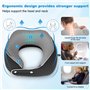KIMIGO Oreiller de Voyage Ergonomique en Mousse à Mémoire – Coussin de Voyage,Soutien Cervical 360° Réglable pour Avion/Voitur