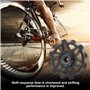 roue jockey en céramique 14T à dents étroites et larges pour vélo de route