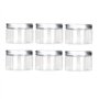 6PCS 120ml récipients cosmétiques en plastique avec des bouchons en aluminium crème boîte de lotion pommade bouteille bouteille