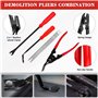 TEGOVE 352 Pièces Outil Demontage Garniture Voiture,Outil de Démontage de Voiture avec Rivet Clips Plastique et Bandes de Câble 