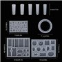 MengH-SHOP Résine Moule en Silicone Outil de Bijoux en Silicone Moules et Outils de Coulée de Résine pour Pendentif Bracelet DIY