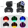 50W RGBWA/UV 6 en 1 Professional Mini Moving Head Éclairage de scène pour DJ Disco Restaurant Club Mariage Home Party