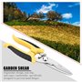 8" 200mm Sécateur Ciseaux de Jardin, Cisailles d'élagage Professionnelles Bypass en Acier Inoxydable Greffage Scissor Outil de J