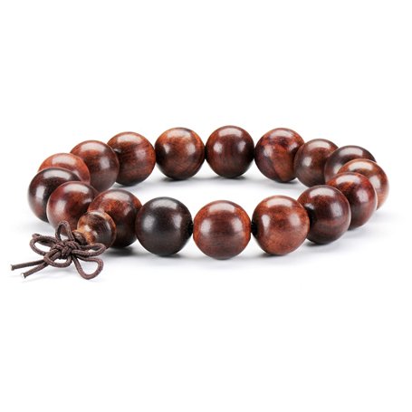 12mm Bracelets Tibétain Bouddhiste Buddha Mala Elastique Perles en Bois pour les Hommes et les Femmes Lien Poignet Chinois Brace
