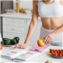 Balance de cuisine numérique - 10 kg/1 g - Rechargeable par USB - Avec écran LCD et fonction tare - Avec câble de charge de batt