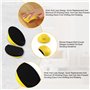 Druuzyl Blocs de Ponçage Manuels de 125 mm Avec Velcro 5 Inches - Bloc de Ponçage Manuel Rond et en Forme de Souris Pour la Rest