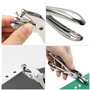 200 x Attaches Parisiennes,Scrapbooking Brads, Mini Brads, Métal Ronde Brads Avec un perforateur de 3mm pour Fabrication de Cart